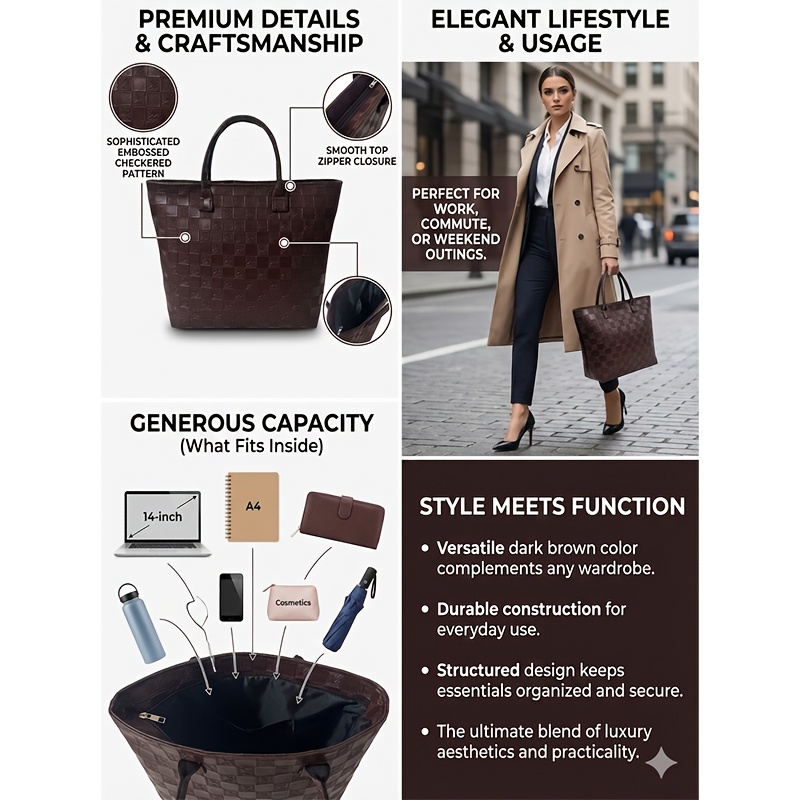 Bolso Tote de Mujer con Patrón - Women Bags On Sale reseña y precio