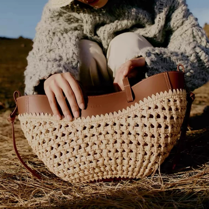 Bolso de mano grande de rafia  - Women'S Raffia Bags reseña y precio