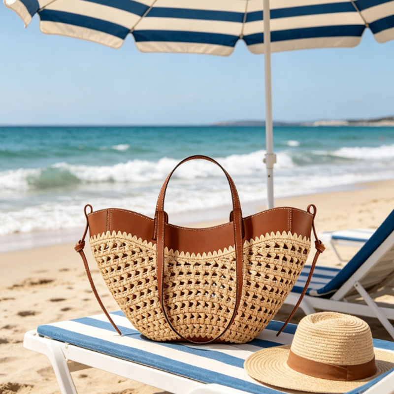 Bolso de mano grande de rafia  - Women'S Raffia Bags reseña y precio