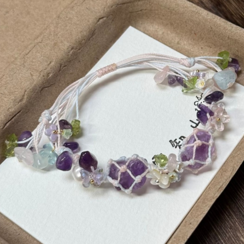 Pulseras de Cristal Morado Aju - Women Hand Bags For Office reseña y precio