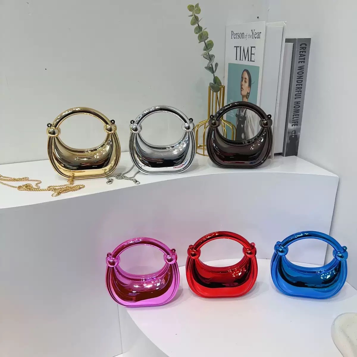 Mini bolso de noche dorado, mo - Women Bags On Sale reseña y precio