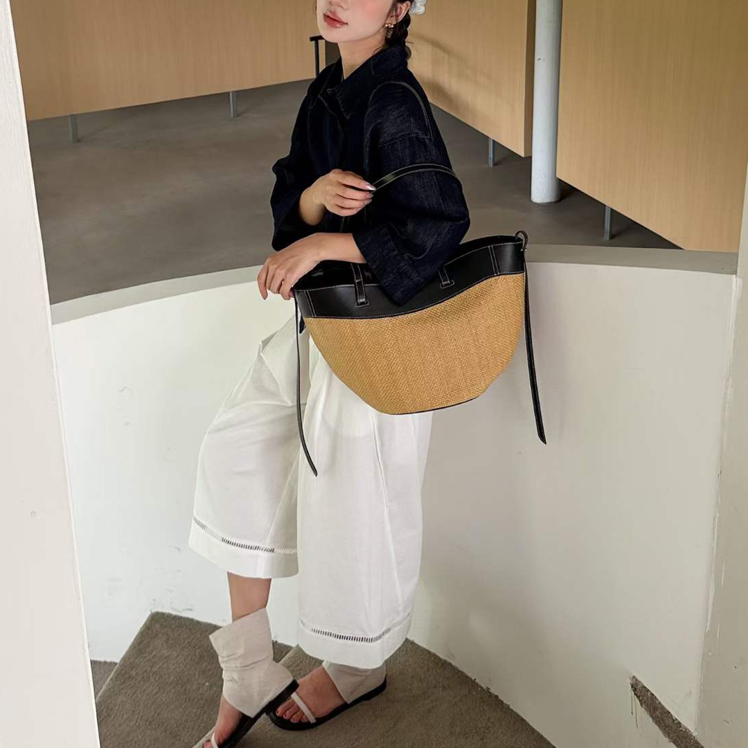 Bolso Tote de Rafia Natural y  - Women'S Raffia Bags reseña y precio